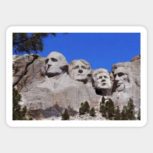 Mount Rushmore - with Donald Trump carved in stone Sticker